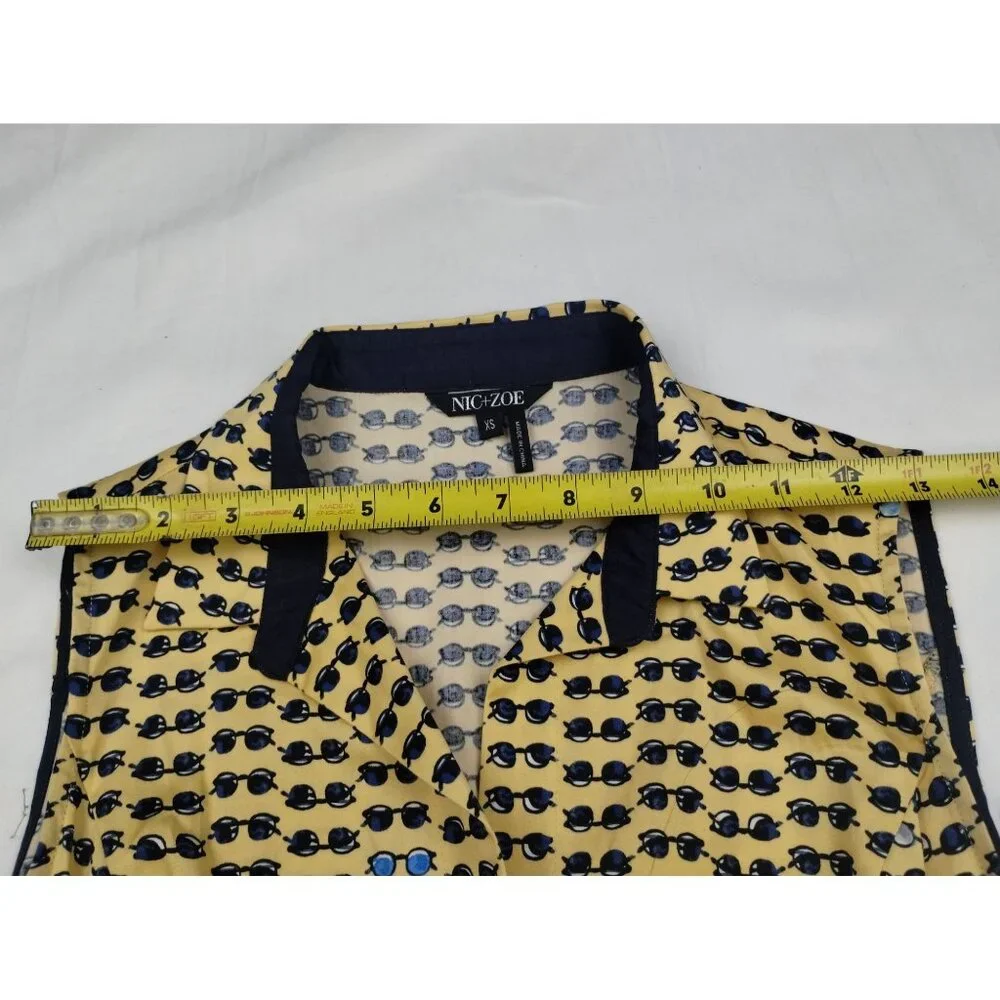 Nic+Zoe Women's Yellow/Black Dress/Midi Sz XS SKU 3932 - Picture 6 of 8